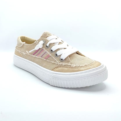 Blowfish Malibu Alex Women's Slip On Canvas Pump Trainer Sand Dollar