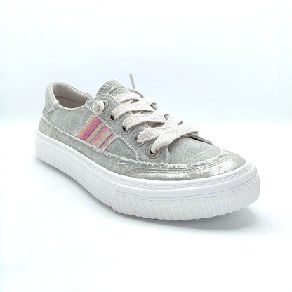 Blowfish Malibu Alex Women's Slip On Canvas Pump Trainer Grey Microchip