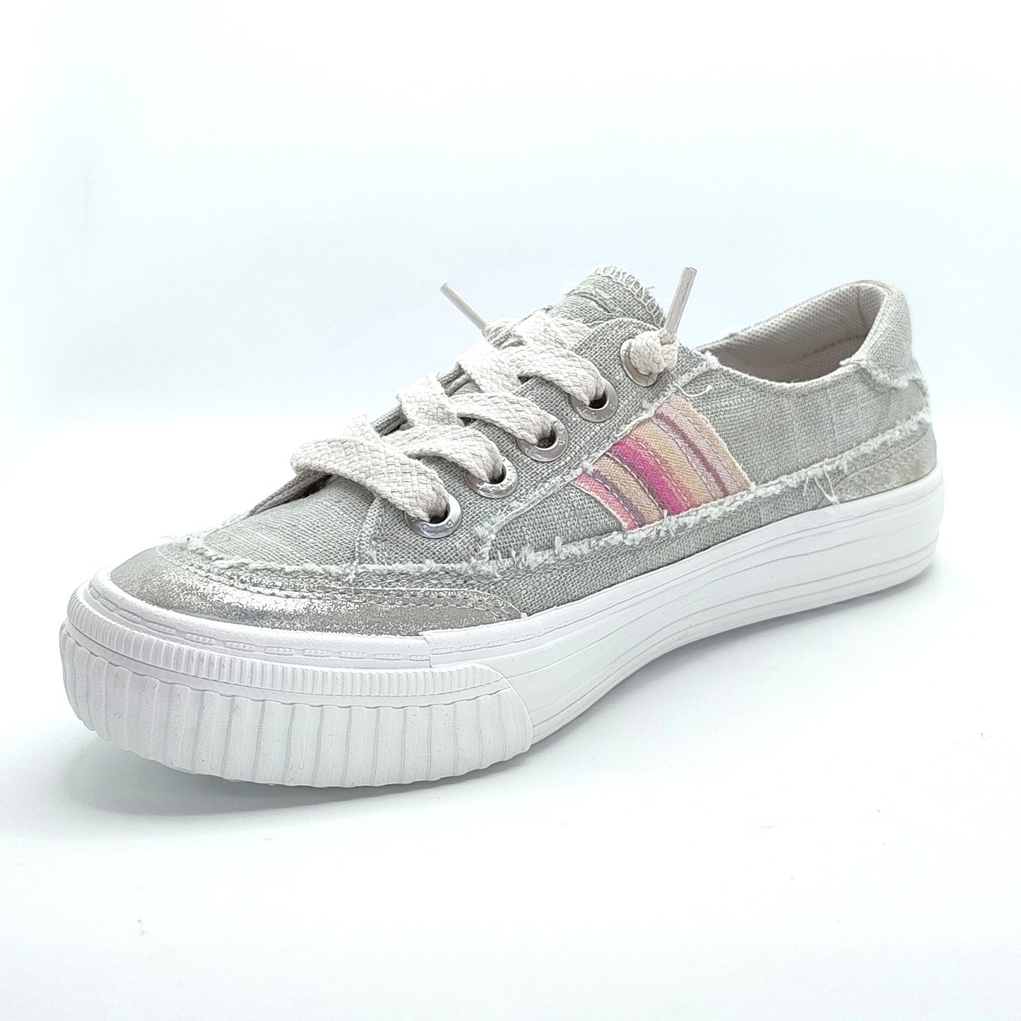 Blowfish Malibu Alex Women's Slip On Canvas Pump Trainer Grey Microchip