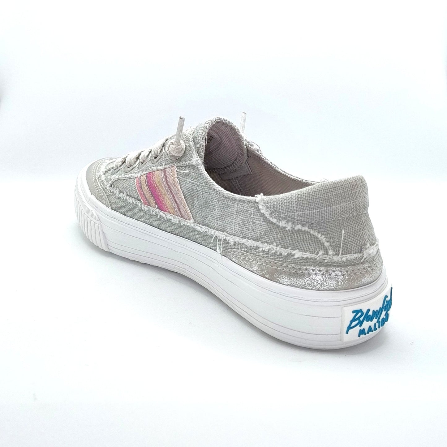 Blowfish Malibu Alex Women's Slip On Canvas Pump Trainer Grey Microchip