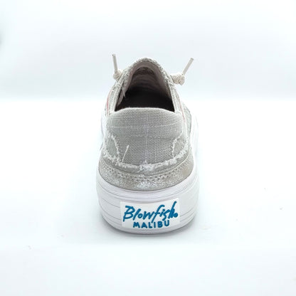 Blowfish Malibu Alex Women's Slip On Canvas Pump Trainer Grey Microchip