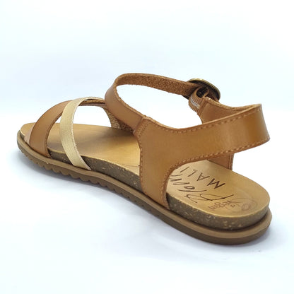 Blowfish Malibu Monti B Women's Vegan Ankle Buckle Flat Sandal Honey Bee