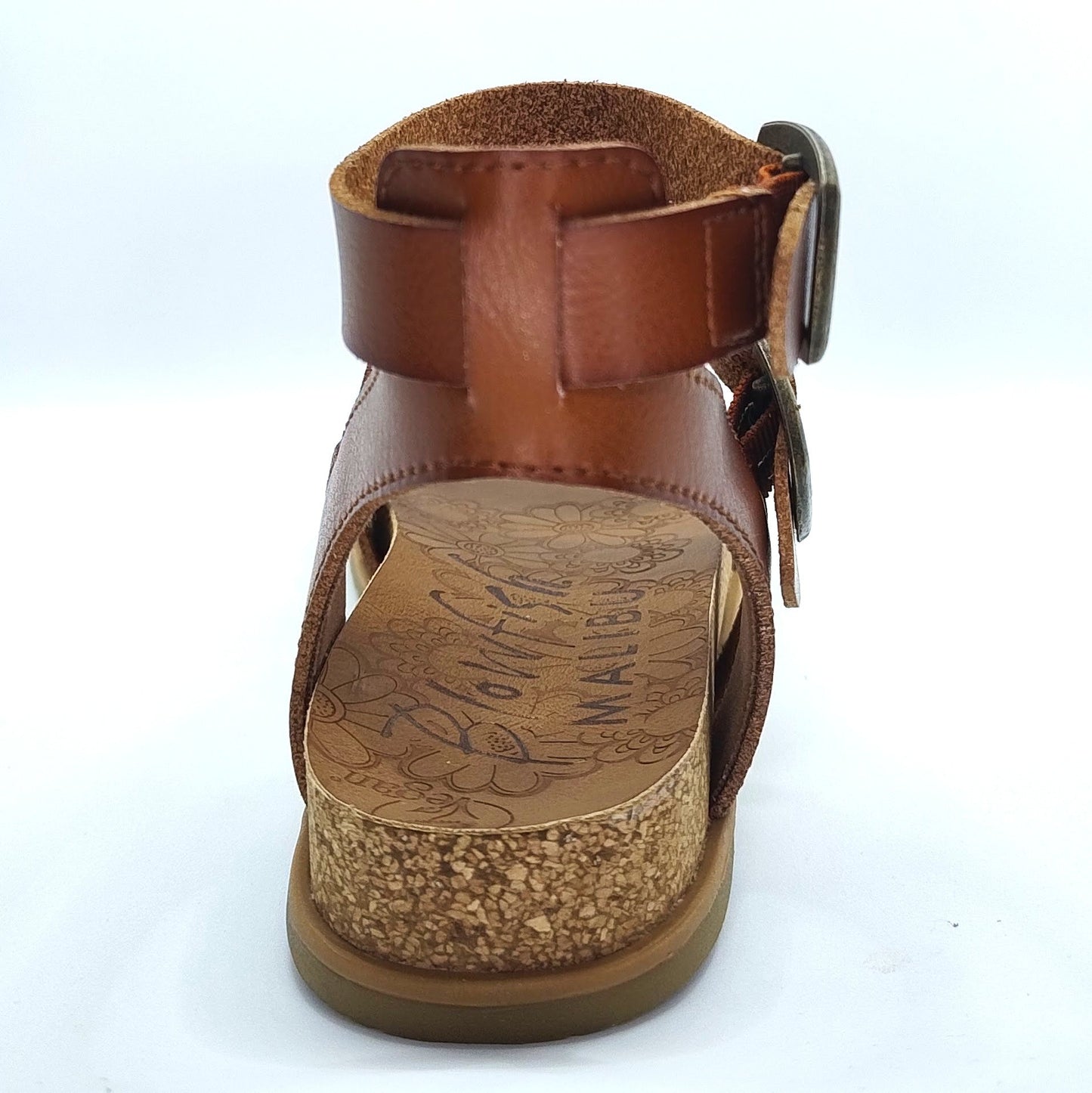 Blowfish Malibu Fancy Women's Vegan Ankle Buckle Platform Gladiator Sandal Scotch Brown