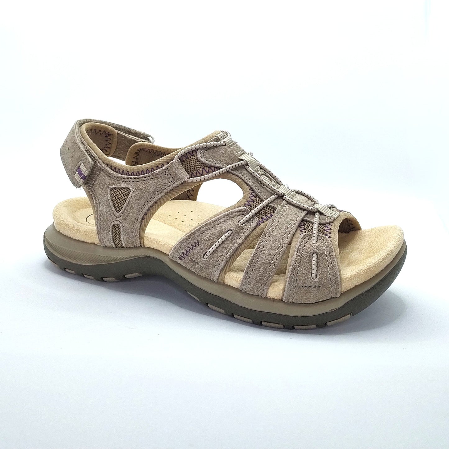 Free Spirit Fairmont 2 Women's Leather Open Toe Sandal New Khaki
