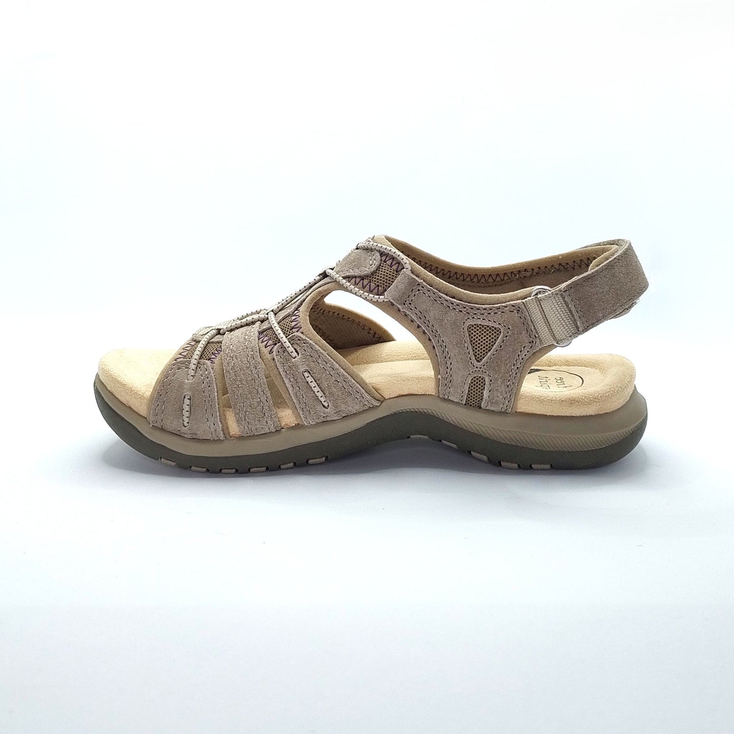Free Spirit Fairmont 2 Women's Leather Open Toe Sandal New Khaki