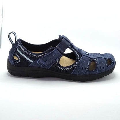 Free Spirit Cleveland Women's Leather Sandal Shoe Navy