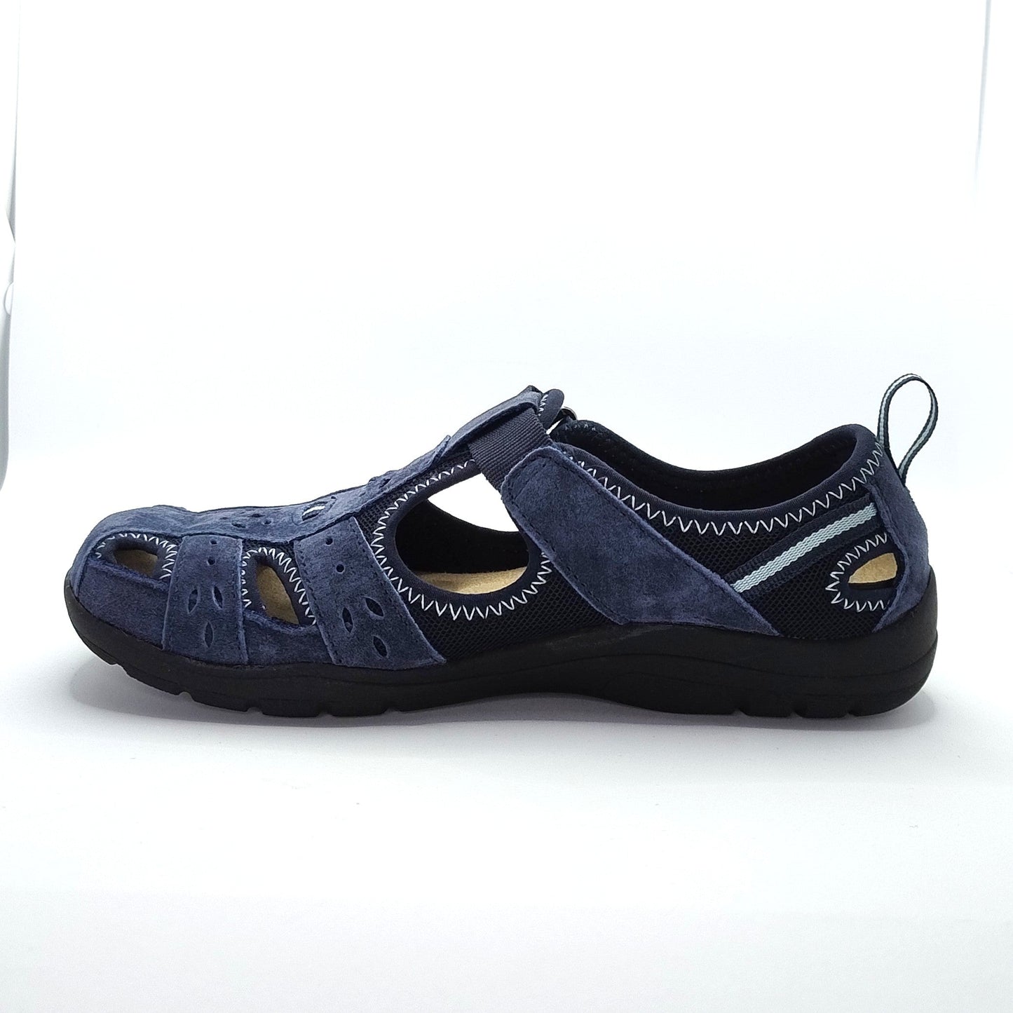 Free Spirit Cleveland Women's Leather Sandal Shoe Navy