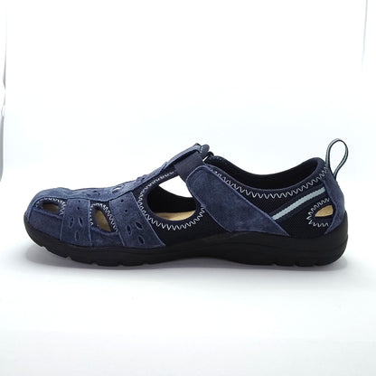 Free Spirit Cleveland Women's Leather Sandal Shoe Navy