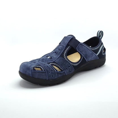Free Spirit Cleveland Women's Leather Sandal Shoe Navy