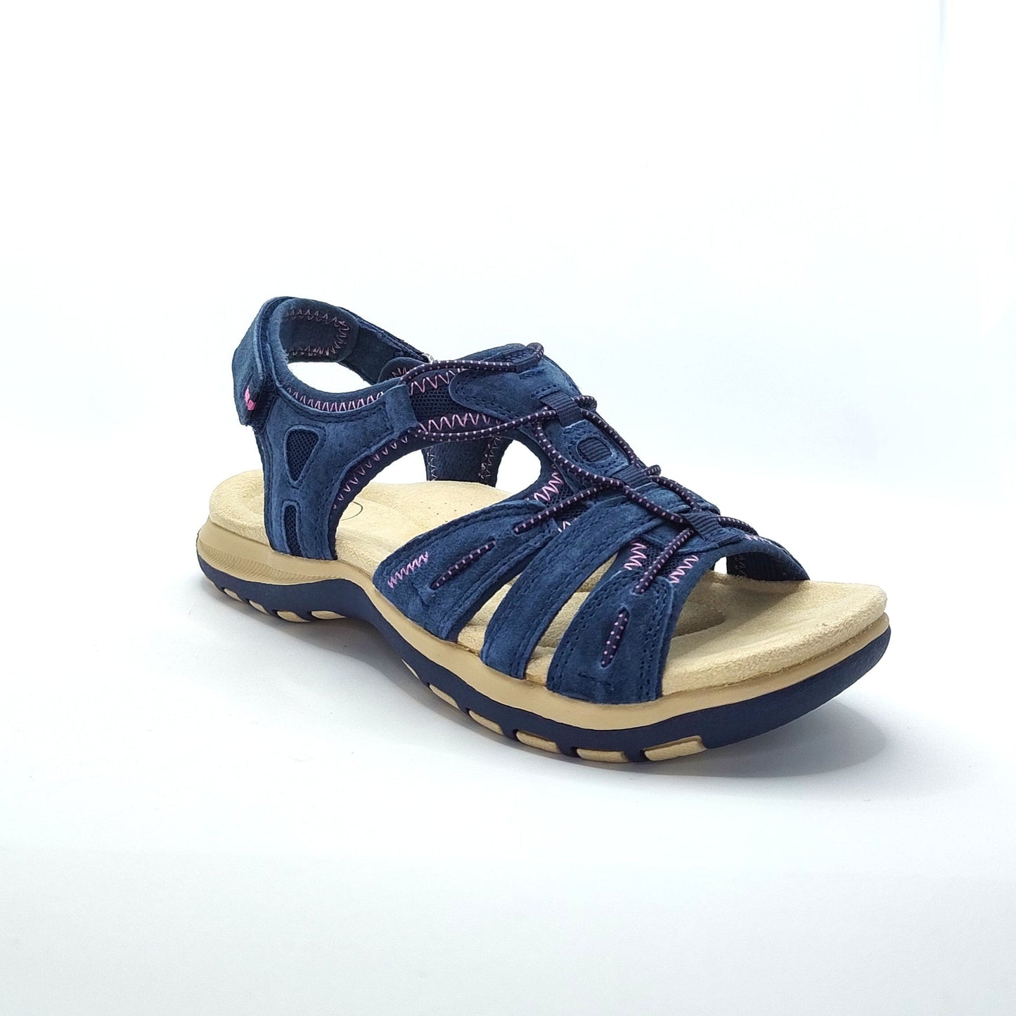 Free Spirit Fairmont 2 Women's Leather Open Toe Sandal Navy