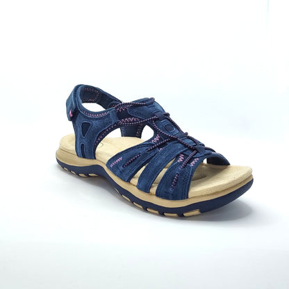 Free Spirit Fairmont 2 Women's Leather Open Toe Sandal Navy