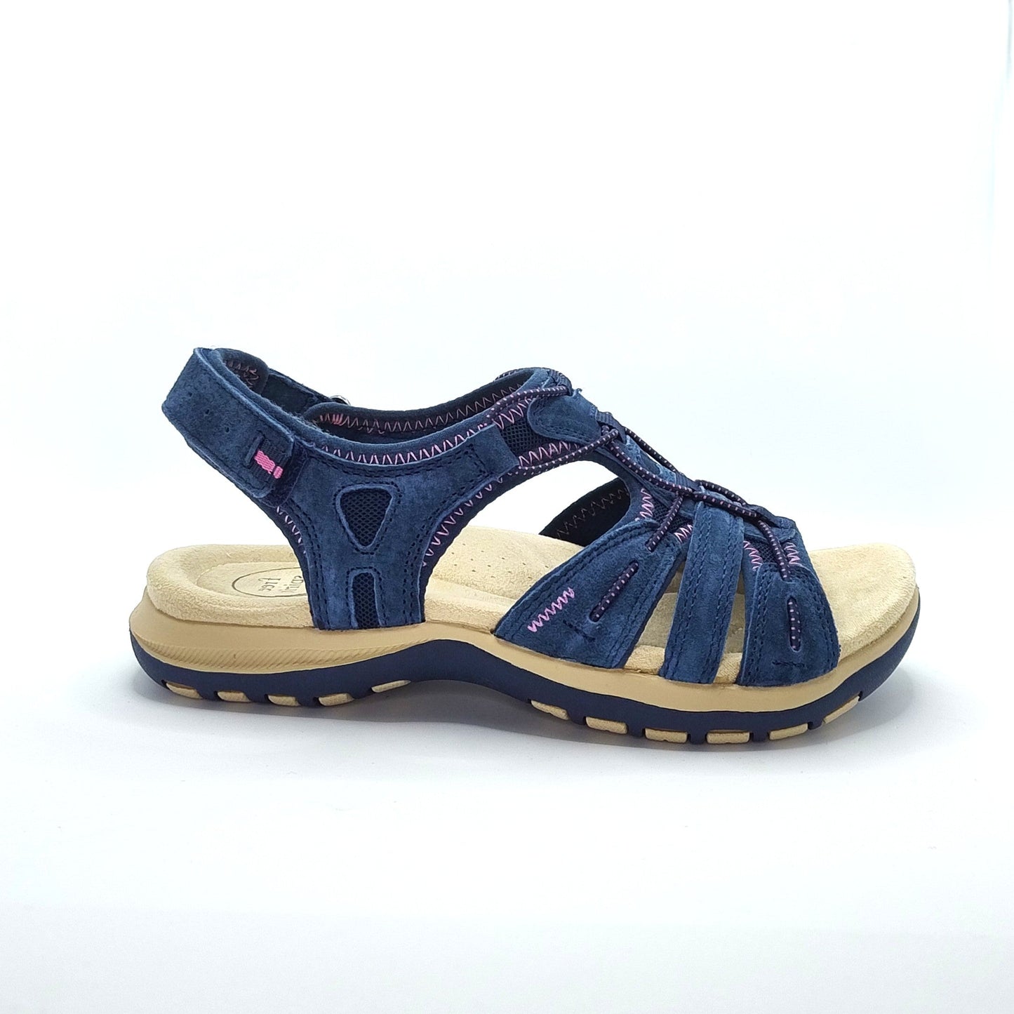 Free Spirit Fairmont 2 Women's Leather Open Toe Sandal Navy