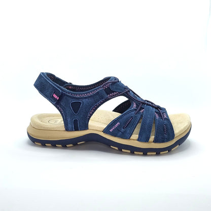 Free Spirit Fairmont 2 Women's Leather Open Toe Sandal Navy