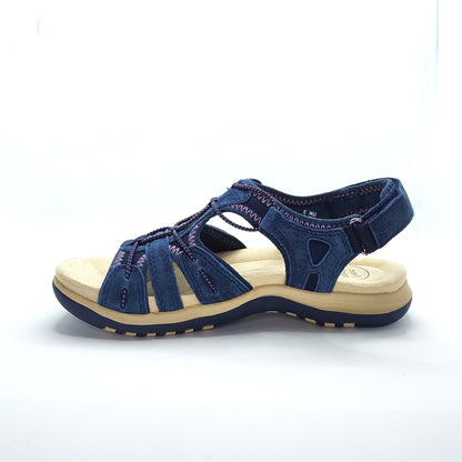Free Spirit Fairmont 2 Women's Leather Open Toe Sandal Navy