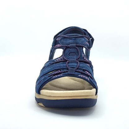 Free Spirit Fairmont 2 Women's Leather Open Toe Sandal Navy