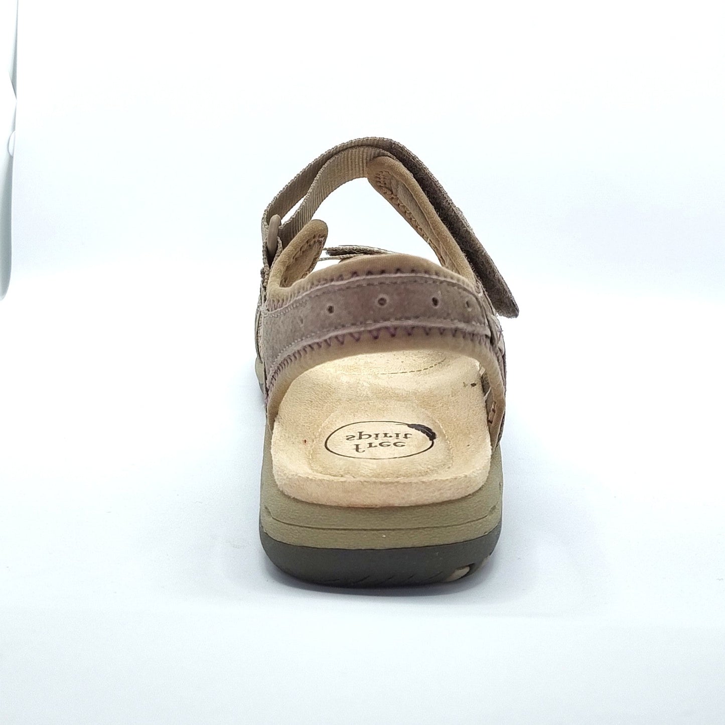 Free Spirit Frisco Women's Leather Touch Fastening Sandal New Khaki