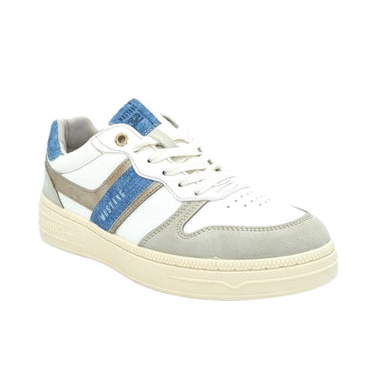 Mustang Cheyenne 1510-301-238 Women's Lace Up Padded Lightweight Fashion Trainer Ice/Blue