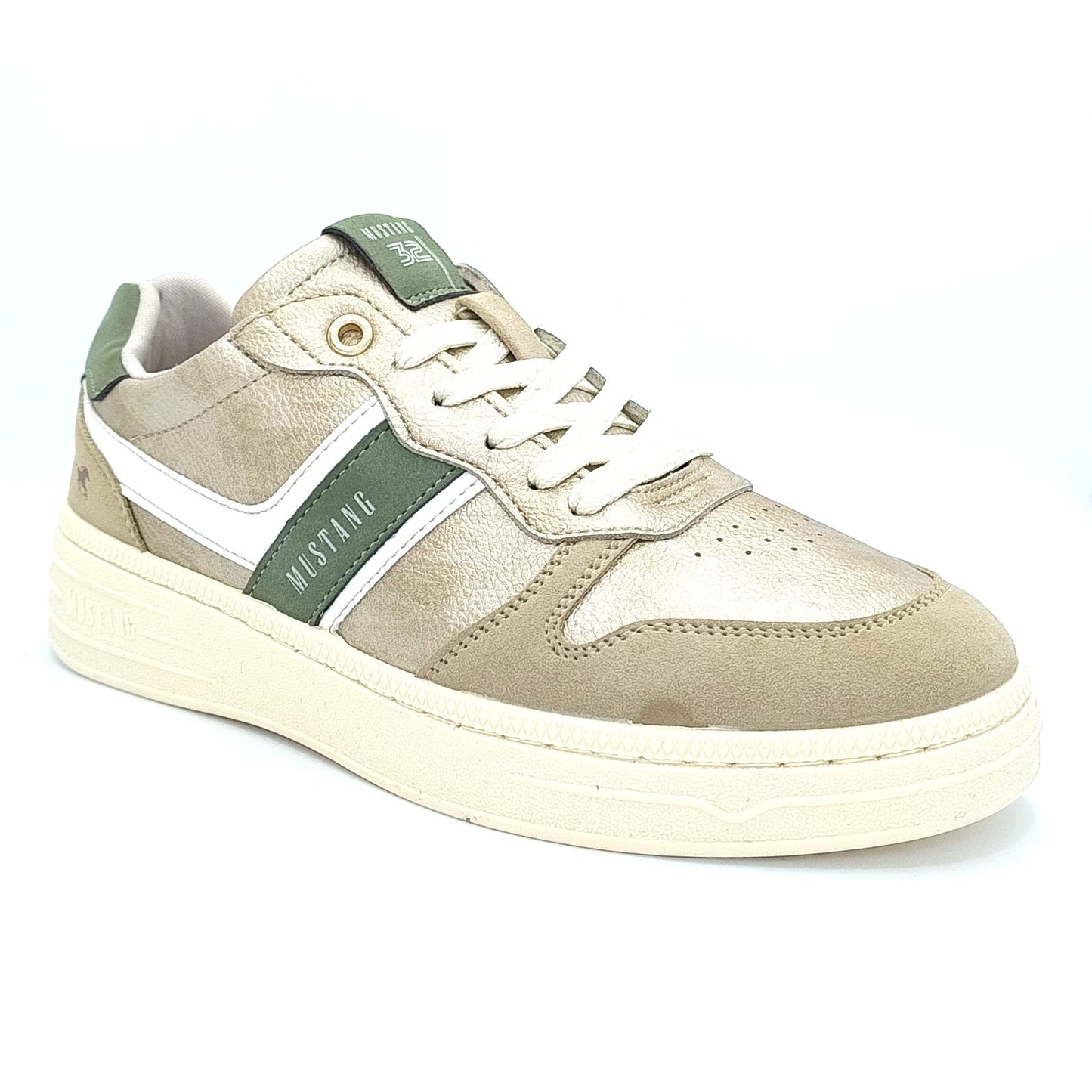 Mustang Cheyenne 1510-301-699 Women's Lace Up Padded Lightweight Fashion Trainer Gold