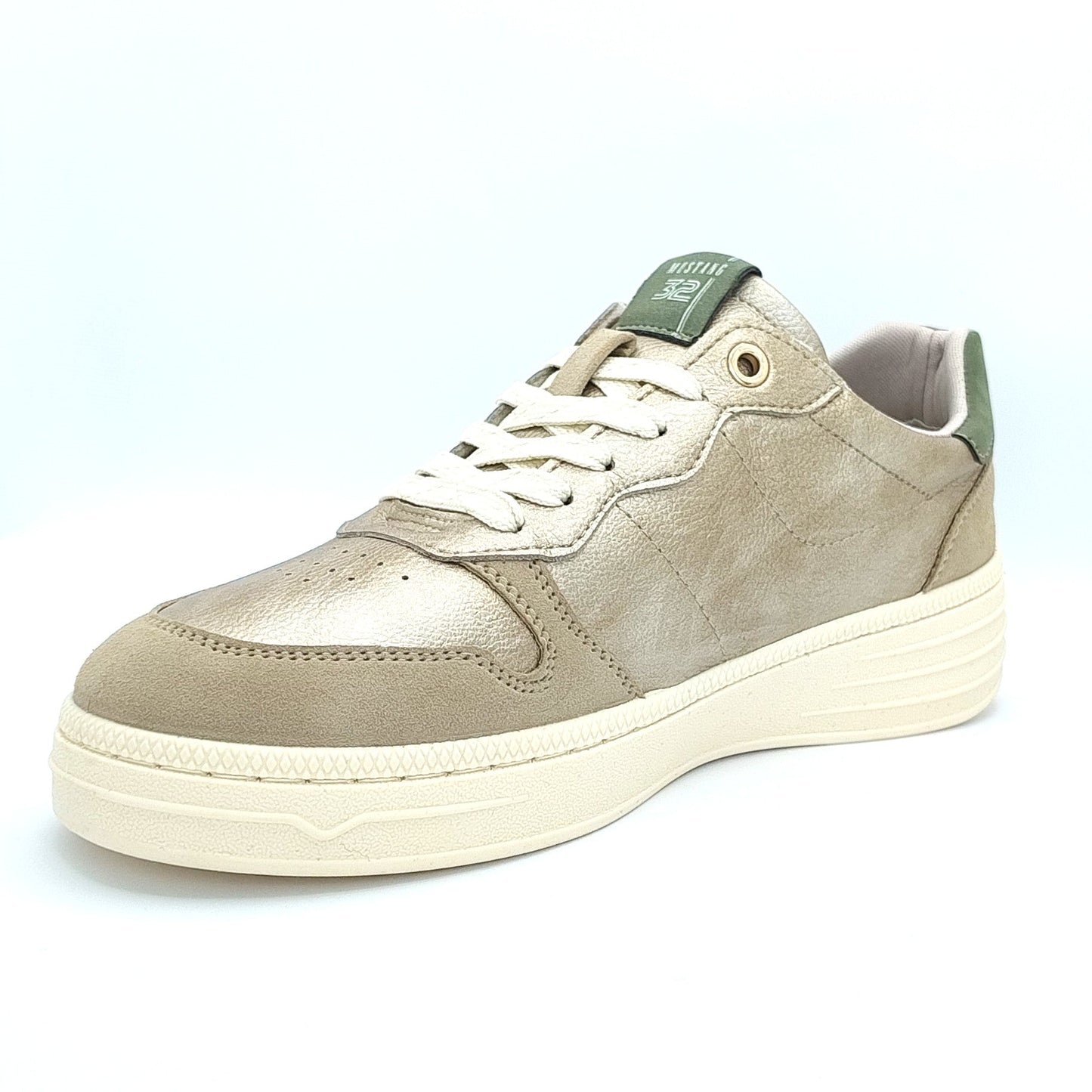 Mustang Cheyenne 1510-301-699 Women's Lace Up Padded Lightweight Fashion Trainer Gold