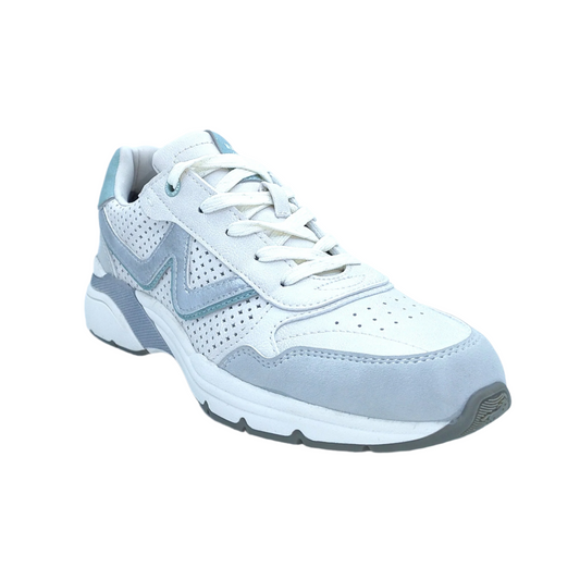 Mustang Dover 1512-302-283 Women's Lace Up Funky Retro Trainer Ice/Silver