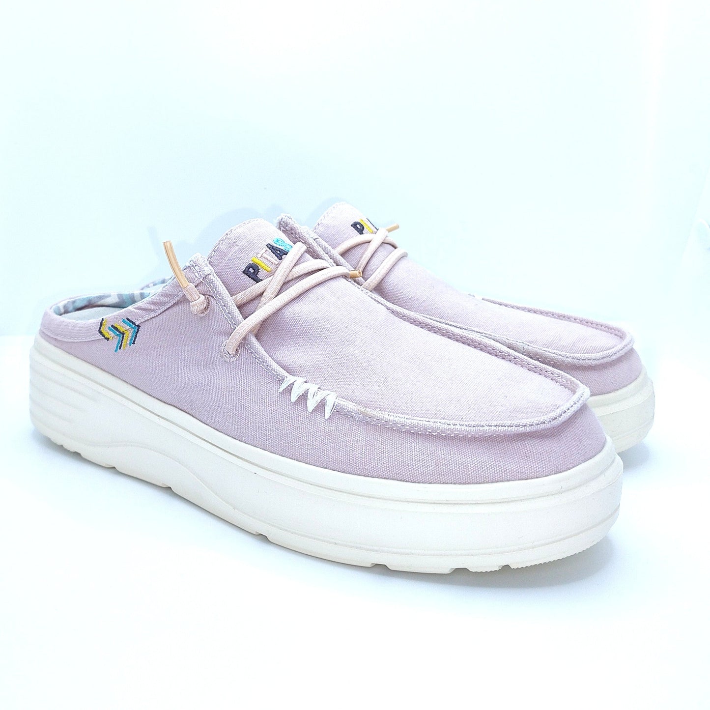 Walk In Pitas Caparica Women's Ultralight Platform Slip On Mule Lila