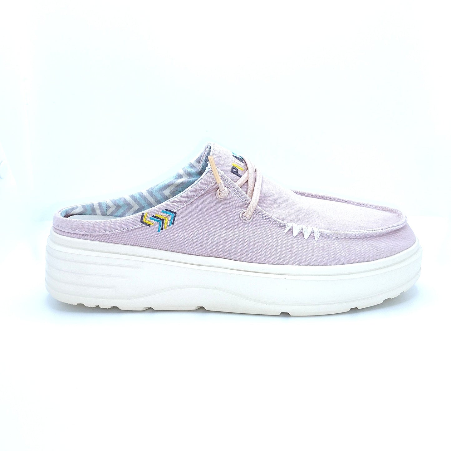 Walk In Pitas Caparica Women's Ultralight Platform Slip On Mule Lila