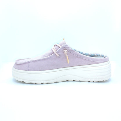 Walk In Pitas Caparica Women's Ultralight Platform Slip On Mule Lila