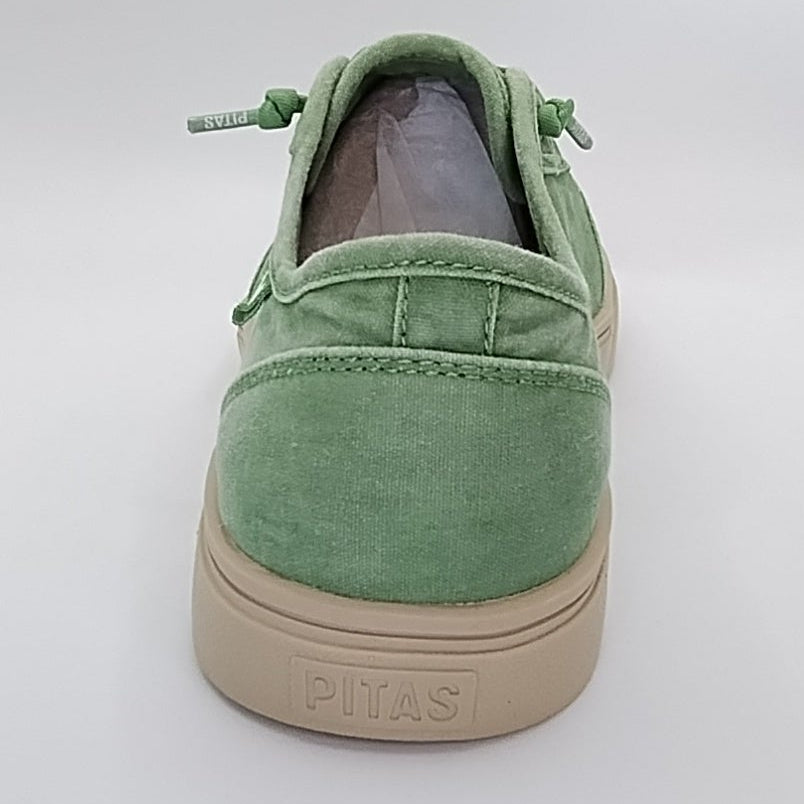 Walk In Pitas Corfu Men's Lightweight Lace Up Sneaker Trainer Verde