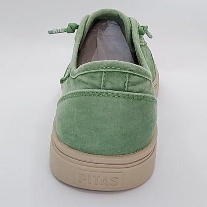 Walk In Pitas Corfu Men's Lightweight Lace Up Sneaker Trainer Verde