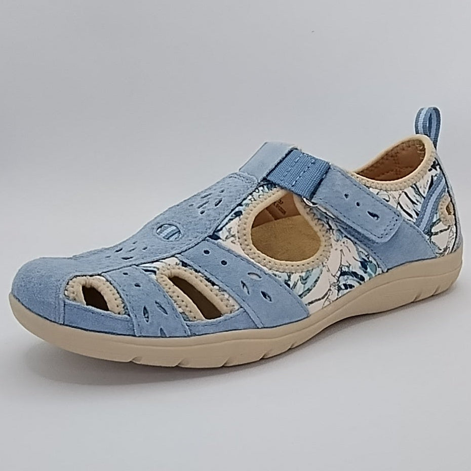 Free Spirit Cleveland Women's Leather Sandal Shoe Denim/Multi