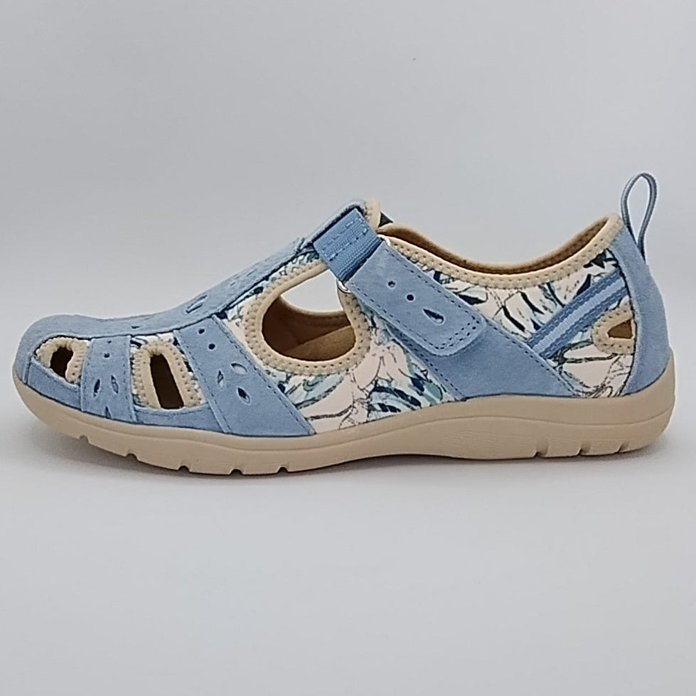 Free Spirit Cleveland Women's Leather Sandal Shoe Denim/Multi