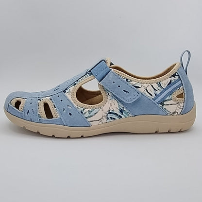 Free Spirit Cleveland Women's Leather Sandal Shoe Denim/Multi