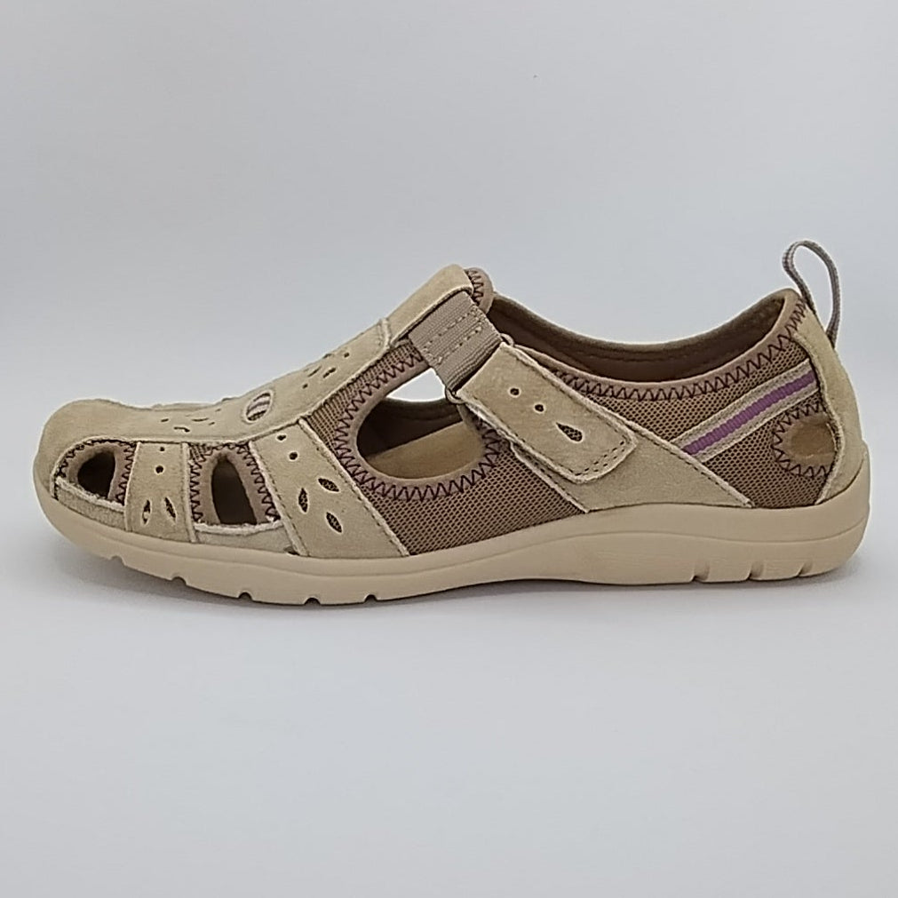 Free Spirit Cleveland Women's Leather Sandal Shoe New Khaki