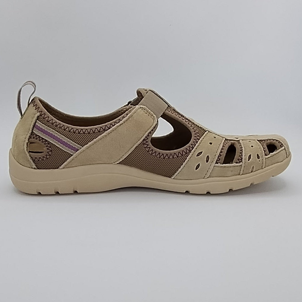 Free Spirit Cleveland Women's Leather Sandal Shoe New Khaki