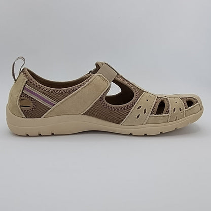 Free Spirit Cleveland Women's Leather Sandal Shoe New Khaki