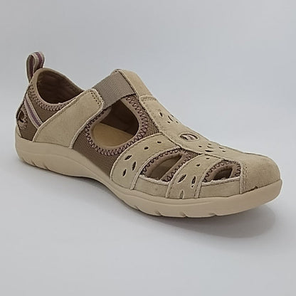 Free Spirit Cleveland Women's Leather Sandal Shoe New Khaki