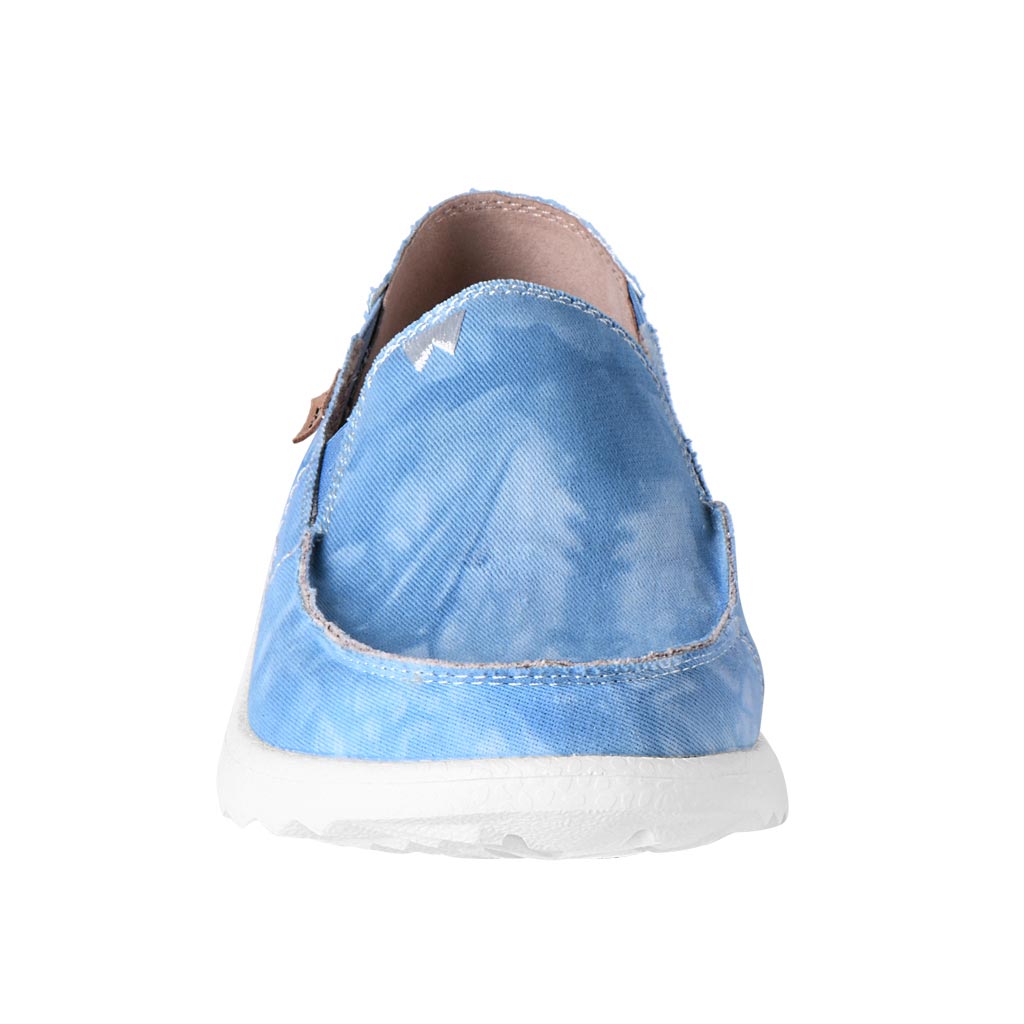 KickBack Couch 2.0 Men's Lightweight Canvas Slip On Shoe Washed Out Print Blue