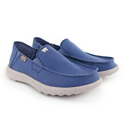 KickBack Couch 2.0 Men's Lightweight Canvas Slip On Shoe Marine Blue