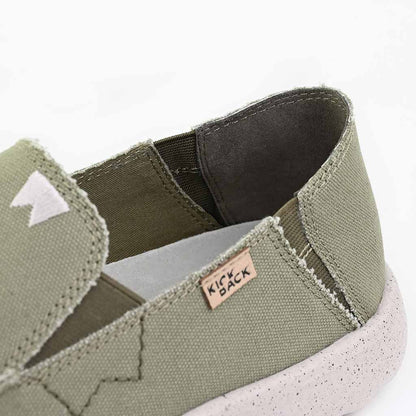 KickBack Couch 2.0 Canvas Men's Lightweight Slip On Shoe Khaki Green