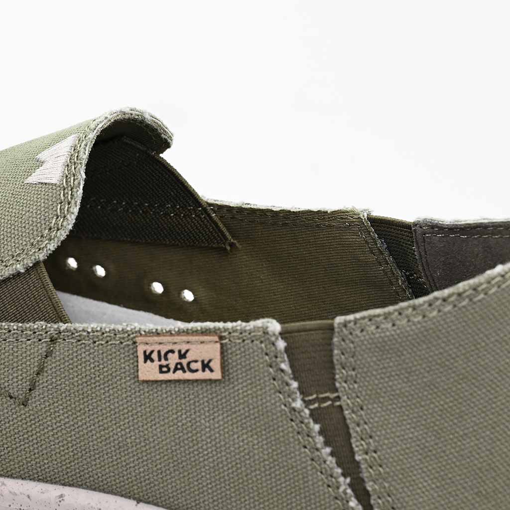KickBack Couch 2.0 Canvas Men's Lightweight Slip On Shoe Khaki Green