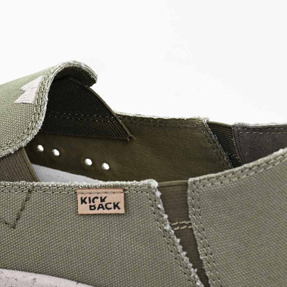 KickBack Couch 2.0 Canvas Men's Lightweight Slip On Shoe Khaki Green
