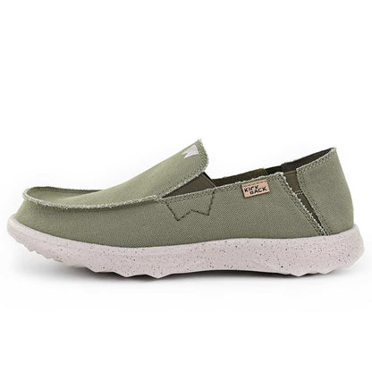KickBack Couch 2.0 Canvas Men's Lightweight Slip On Shoe Khaki Green