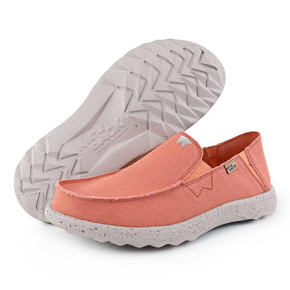 KickBack Couch 2.0 Canvas Men's Lightweight Slip On Shoe Salmon