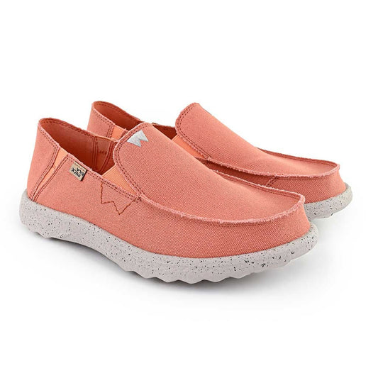 KickBack Couch 2.0 Canvas Men's Lightweight Slip On Shoe Salmon
