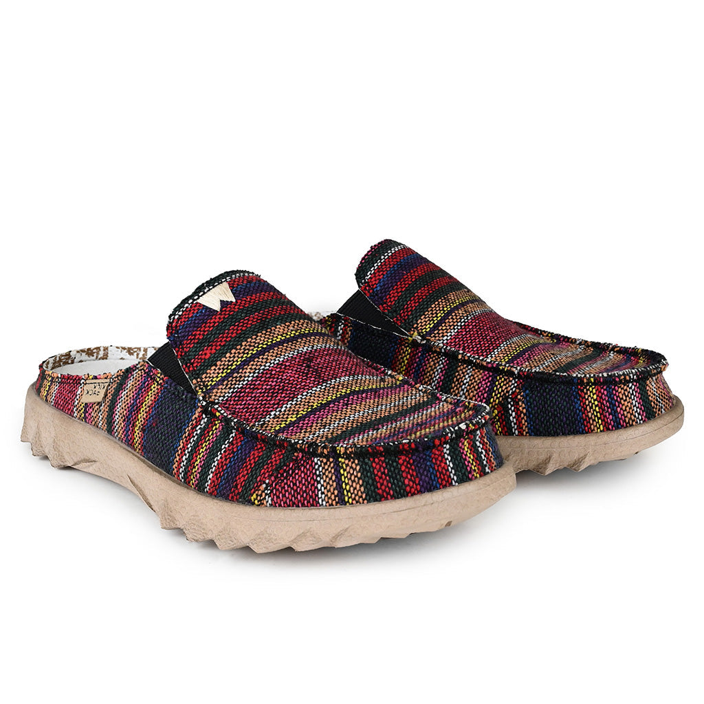 KickBack Chaise Classic Men's Lightweight Canvas Slip On Shoe Hacky Sack Black