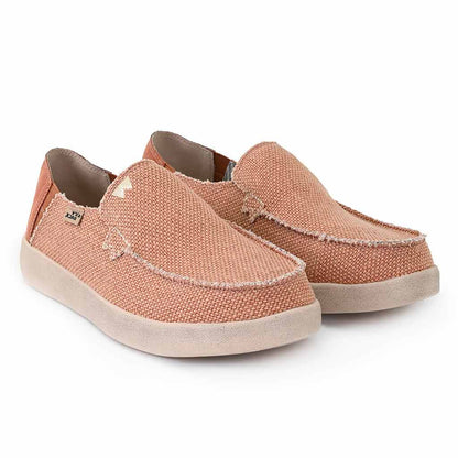 KickBack Barbeach Woven Men's Lightweight Canvas Slip On Shoe Rust