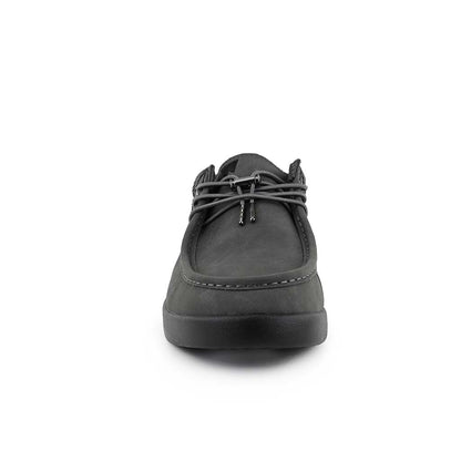 KickBack Haven Leather Men's Lightweight Water Resistant Slip On Shoe Grey
