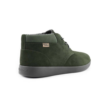 KickBack Gofer Men's Elasticated Lace Suede Chukka Boot Green