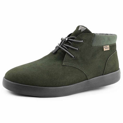 KickBack Gofer Men's Elasticated Lace Suede Chukka Boot Green