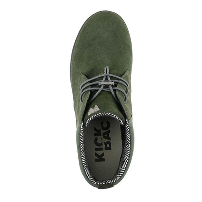 KickBack Gofer Men's Elasticated Lace Suede Chukka Boot Green